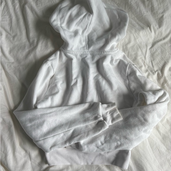 Wild Fable White Fleece-Lined Zip-Up Hoodie - Picture 2 of 3